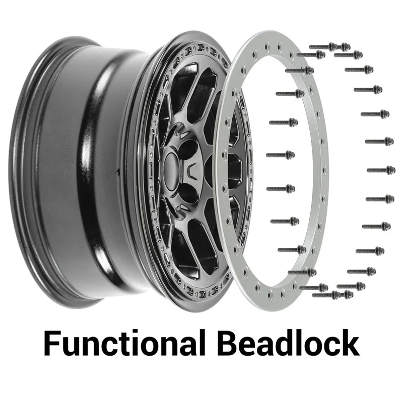 17x8.0 4x4 Alloy Wheels Off-road Wheels PCD5x127 with Functional Beadlock