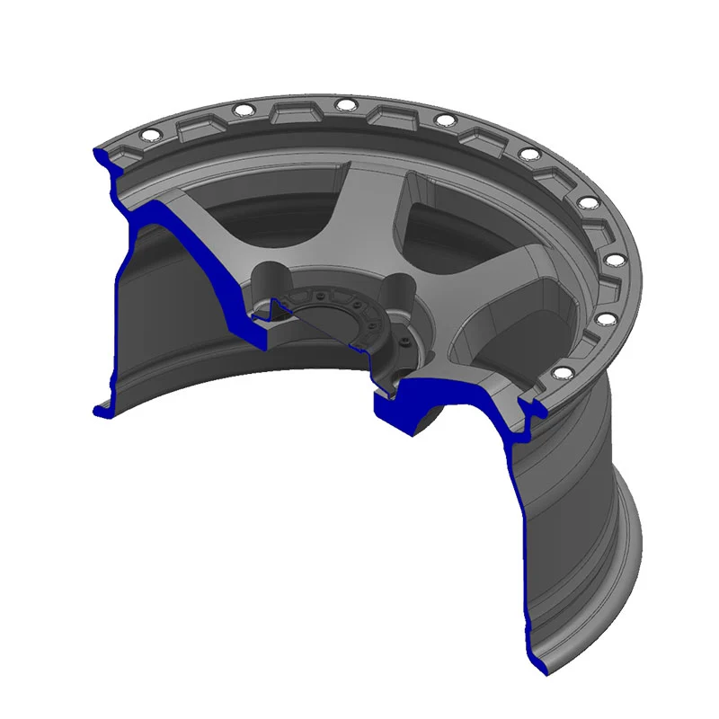 Wheelman High-Quality Full Satin Black 5x150 Off-Road Truck Wheels 17 18 Inch Rims Alloy 4x4 Beadlock Off-Road Wheels Tundra Sequoia