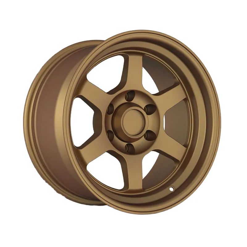 Full Satin Black 6x139.7 15mm ET Suv Cast Alloy Truck Wheels 17-inch Rims 4x4 Beadlock Sequoia Wheels