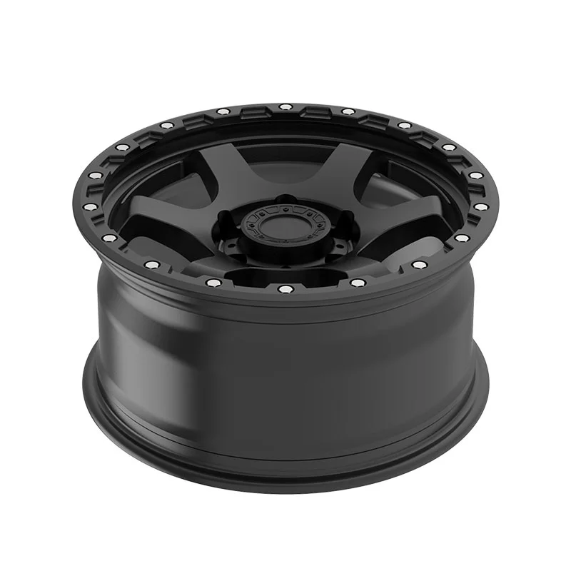 Wheelman High-Quality Full Satin Black 5x150 Off-Road Truck Wheels 17 18 Inch Rims Alloy 4x4 Beadlock Off-Road Wheels Tundra Sequoia