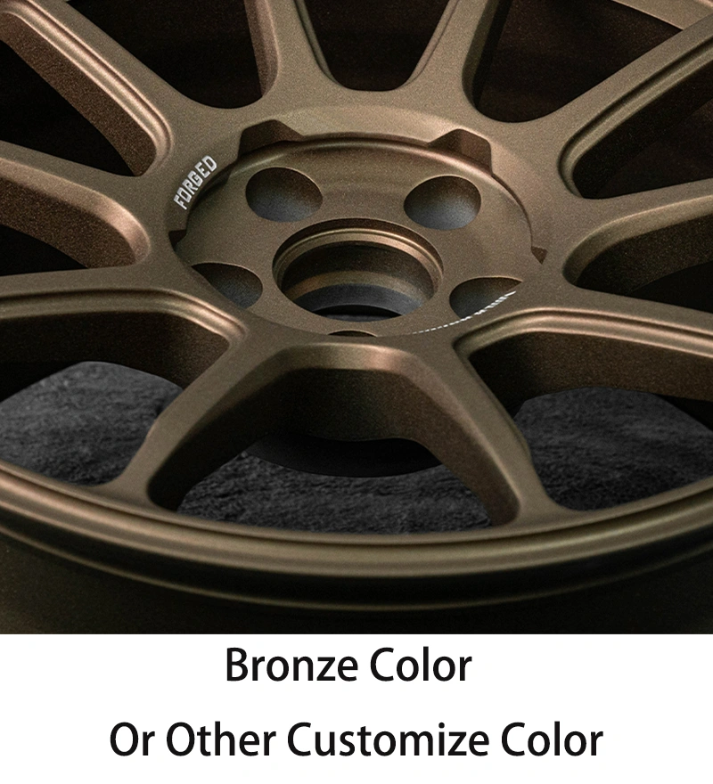 Bronze Forged Wheels 17-inch 18-inch 19-inch 20-inch 5x100 5x105 5x108 5x110 5x112 5x114.3 5x120 5x127 5x130 5x139.7 Custom Wheels Car Alloy Wheels