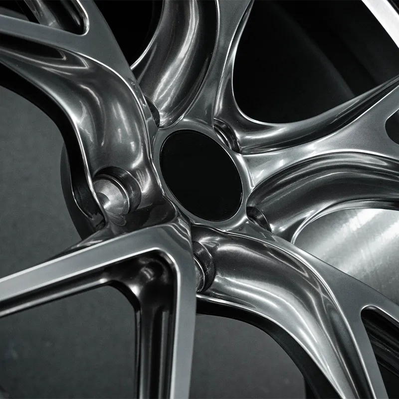 Wholesale of newly designed factory-forged aluminum alloy sports car wheels with flow-forming technology, available in 5x114.3, 5x112, 5x120 patterns, matte black finish