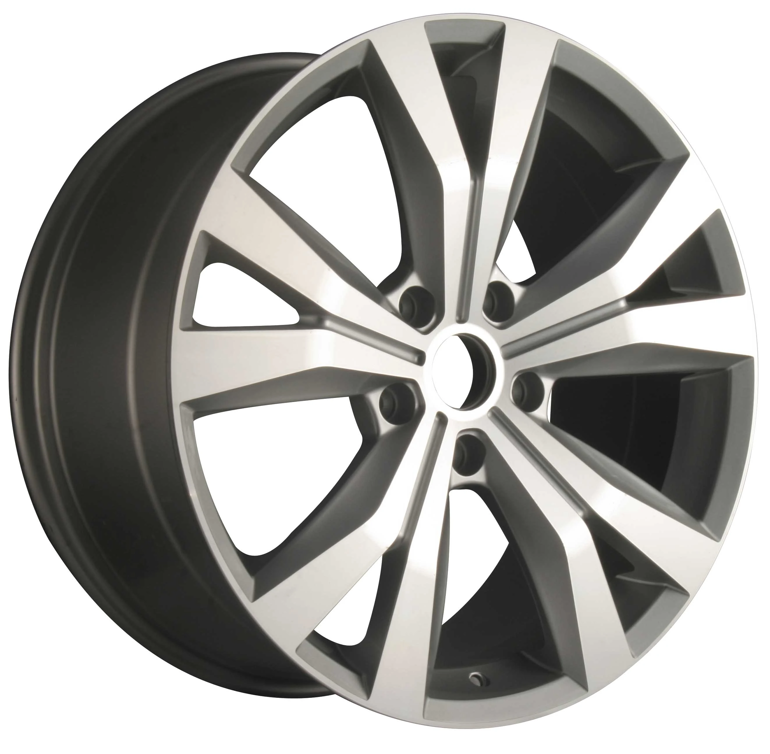 Wholesale high-quality mesh design 19/20-inch black machined surface alloy wheels, brand new, suitable for SUVs