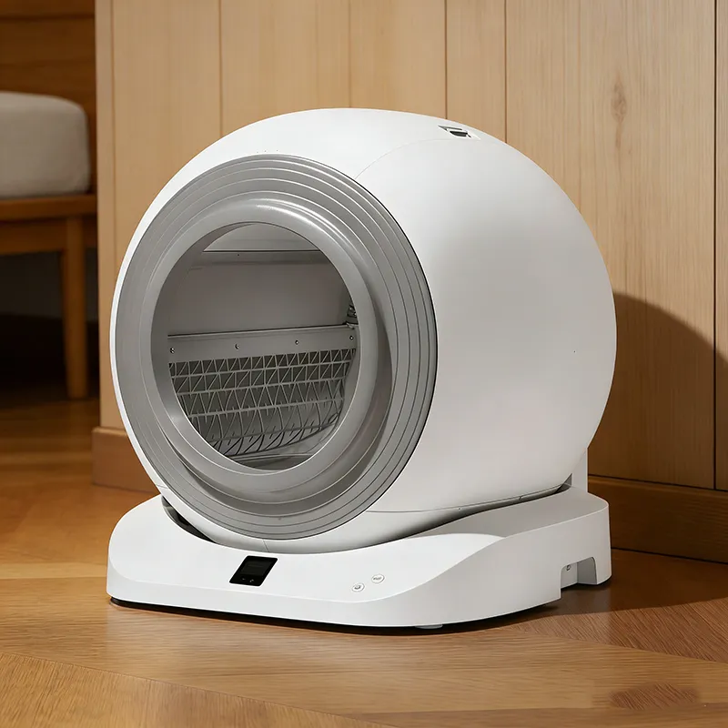 もう一度スコップする必要なし：手間のかからない屋内猫ケアのための自動清掃式猫砂トレイ