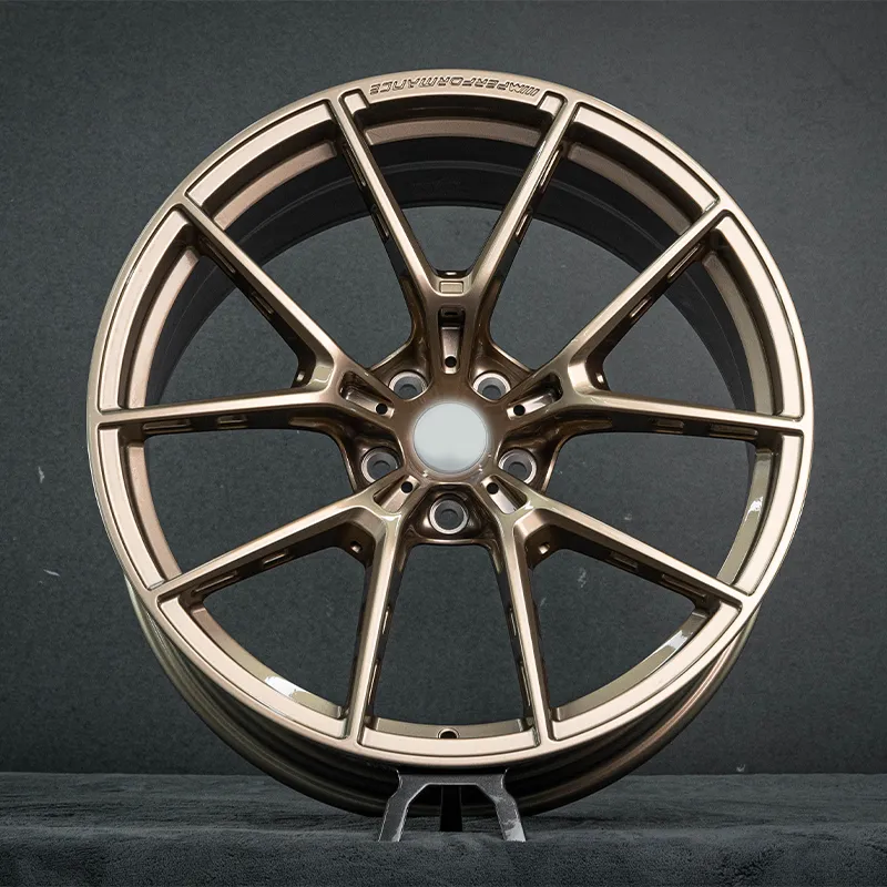 Wholesale aluminum alloy lightweight performance forged wheels with integrated structure and Y-spokes, available in 17-inch, 18-inch, 19-inch, 20-inch, and 21-inch sizes