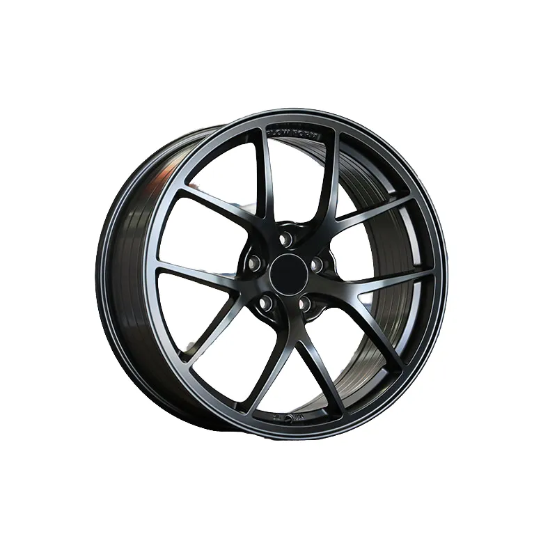 New KL-507 4x100 5x100 5x108 5x110 5x112 5x114.3 5x120 PCD 15-19 Inch Flow-Formed Cast Grid Design Black Finish Automotive Aluminum