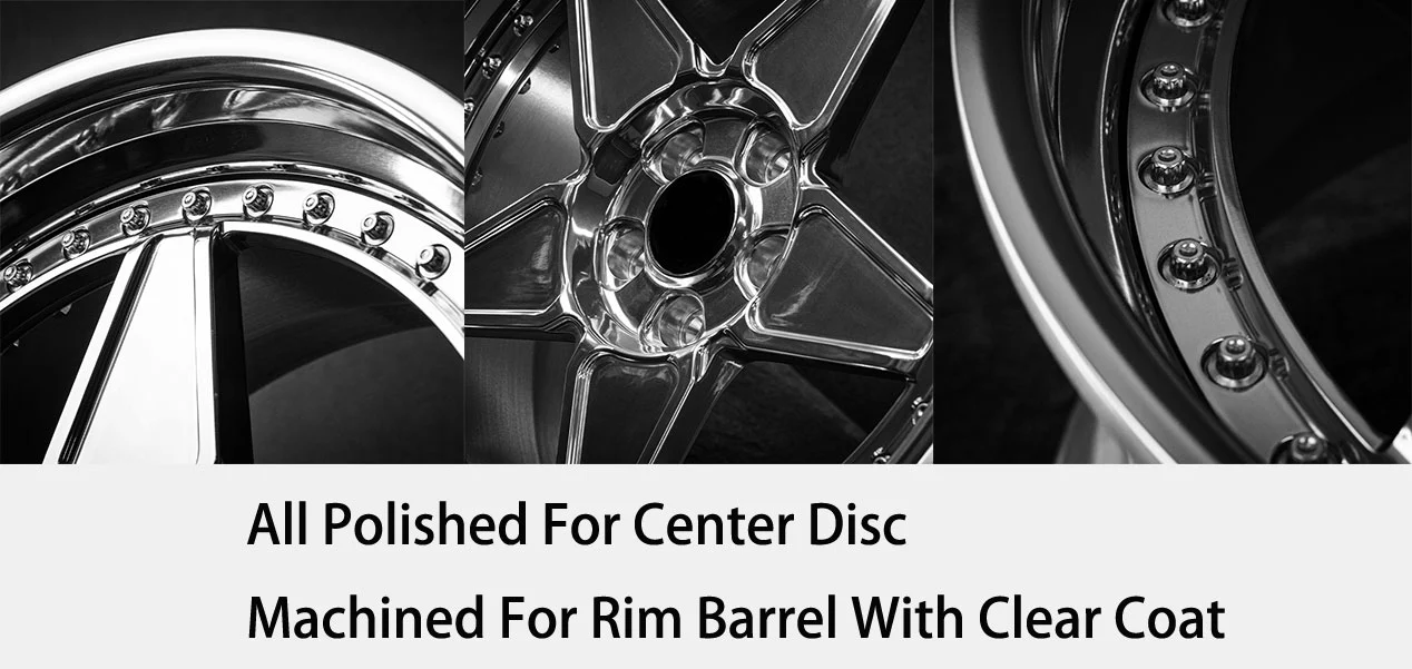 Forged wheel two-piece structure 18 inches 19 inches 20 inches 21 inches 5x100 5x105 5x108 5x110 5x112 5x114.3 5*120 5*127 5*130 Automotive 6061 aluminum alloy wheel