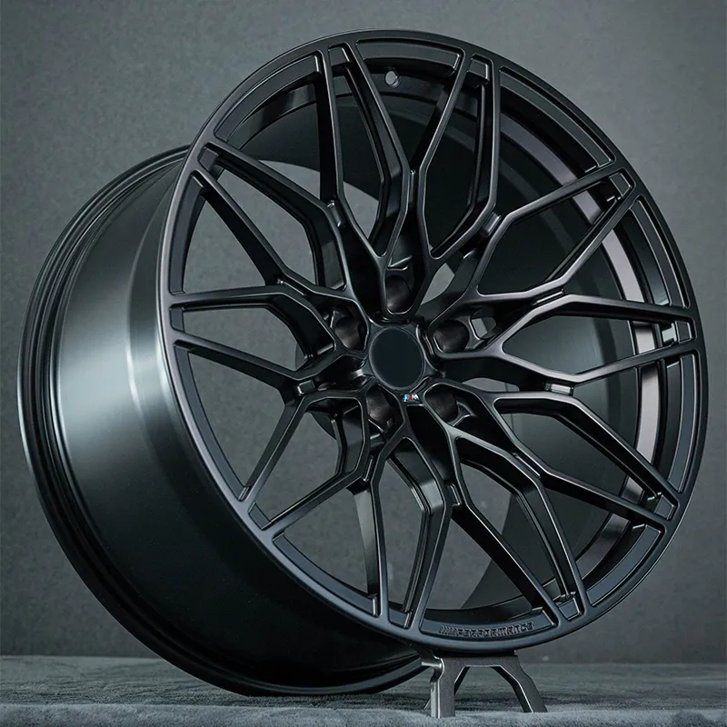 Popular Style Forged Aluminum Alloy Car Wheels 17-21 Inches Full Matte Black or Other Custom Colors