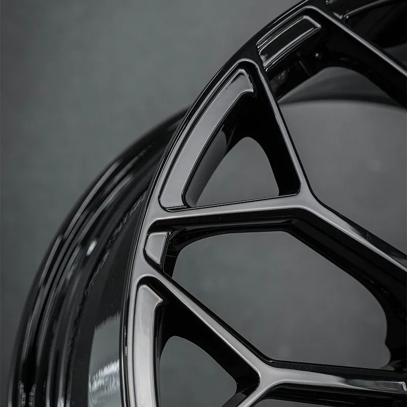 All-gloss black one-piece forged custom aluminum alloy wheels 17-inch, 18-inch, 19-inch, 20-inch, 21-inch 5x100, 5x114.3, 5x120