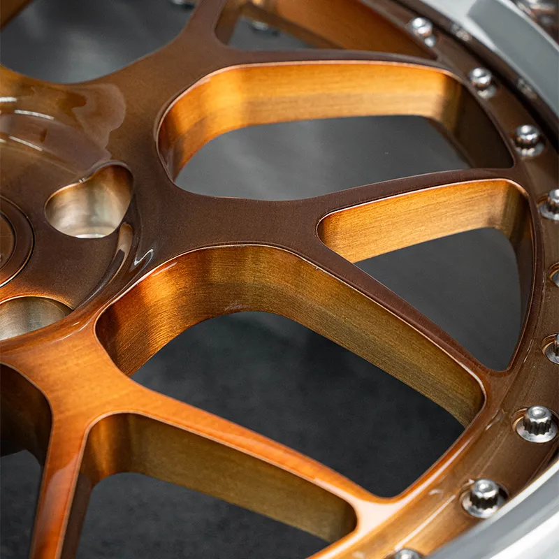 Rose Gold Two-Piece Forged Custom Aluminum Alloy Wheels 18 inches, 19 inches, 20 inches, 23 inches 5x100, 5x105, 5x110, 5x114.3, 5x120