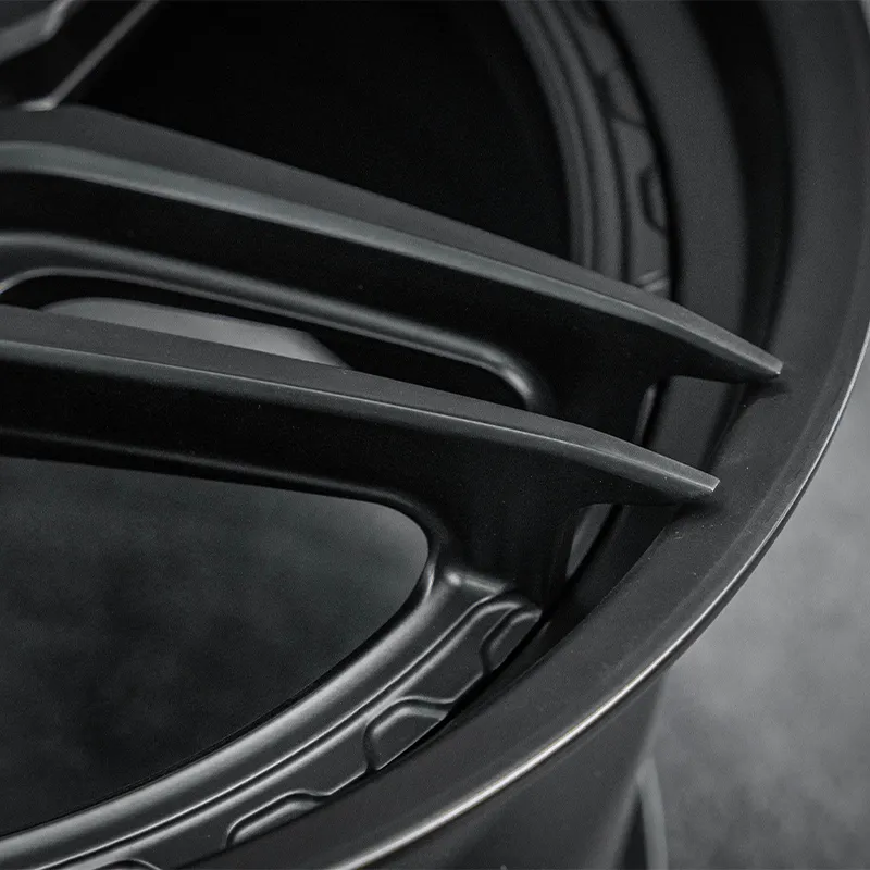 Custom Logo Forged Wheels Two-Piece Matte Black Structure 18-inch 19-inch 20-inch 21-inch 22-inch 23-inch Forged Racing Rims
