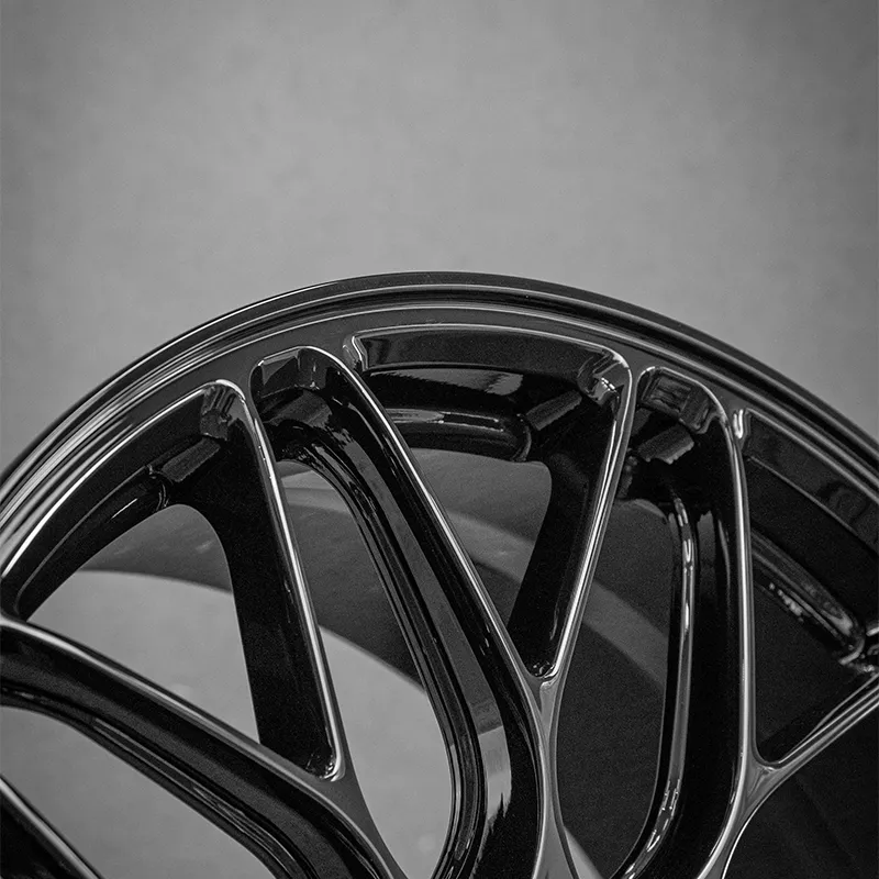 Hot-selling High-quality Forged Wheels Modification 17-23 Inches Aluminum Alloy Glossy Black Suitable for Full Car Modification
