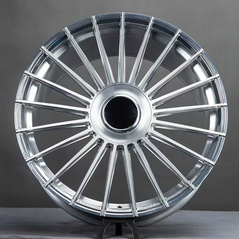 Custom Forged Wheels High Polish + Brushed Monoblock 19-inch 20-inch 22-inch 5x114.3 Aluminum Alloy Wheels with Linear Spoke Design