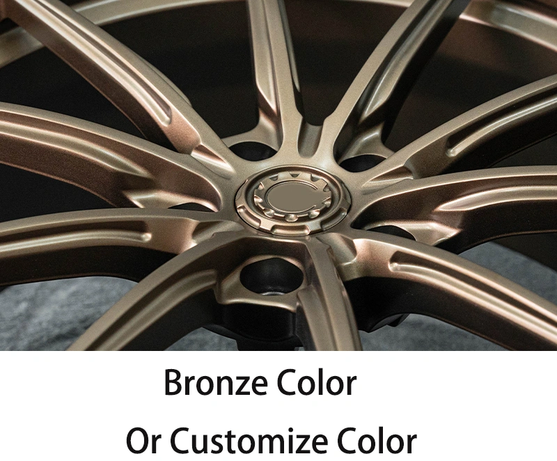 Bronze Forged Wheels 17-inch 18-inch 19-inch 20-inch 21-inch 22-inch 5x100 5x105 5x108 5x110 5x112 5x114.3 5x120 5x127 5x130 Custom Wheels Car Alloy Wheels