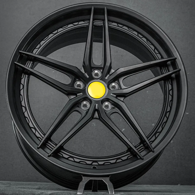 Custom Logo Forged Wheels Two-Piece Matte Black Structure 18-inch 19-inch 20-inch 21-inch 22-inch 23-inch Forged Racing Rims