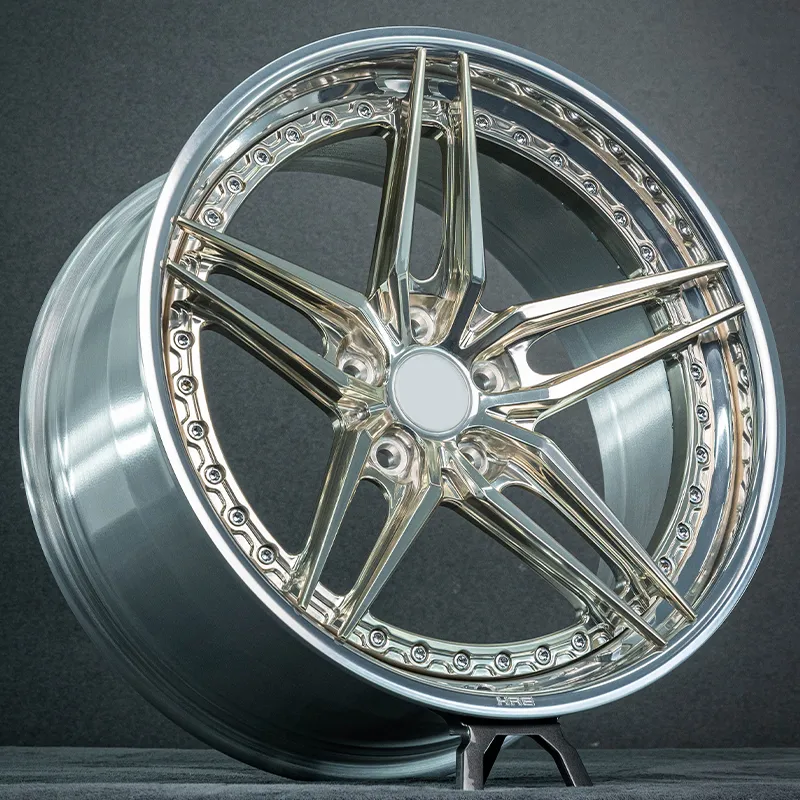 Manufacturing Price Cast Wheel Two-piece Structure Center Disc Polished Gold or Other Custom Colors