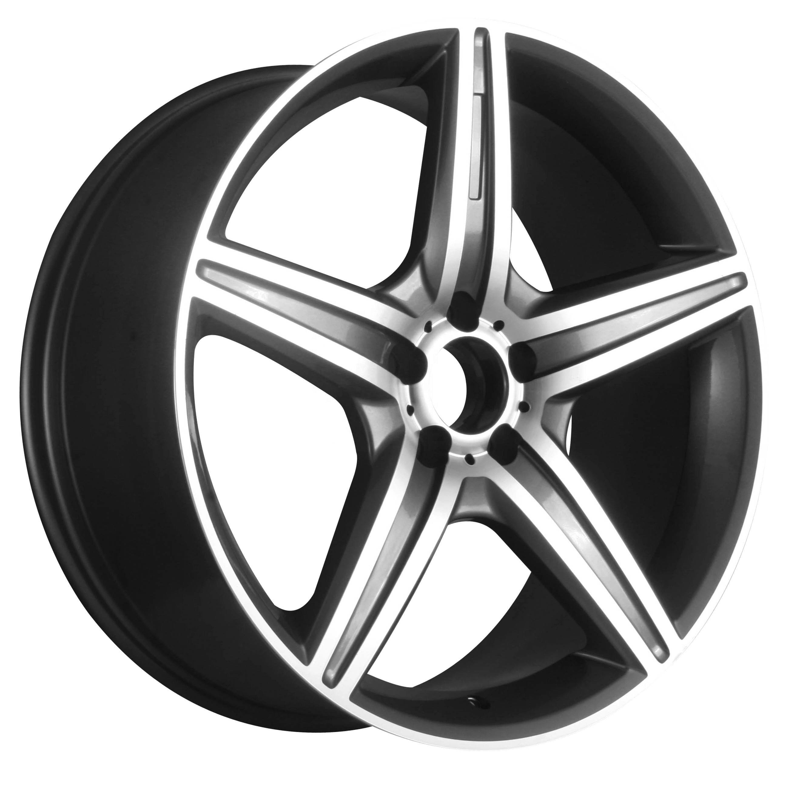 High-quality 18-inch 5X112 car wheels with five-spoke aluminum alloy rims, suitable for Mercedes-Benz AMG 18-inch car wheels