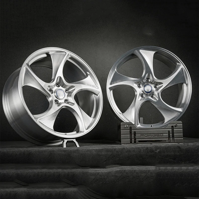 New Forged Monoblock Alloy Wheels 17-21 Inch Custom Rims, Suitable for Passenger Cars with 5x114.3/5x120 Brushed Polished Multi-Spoke Design