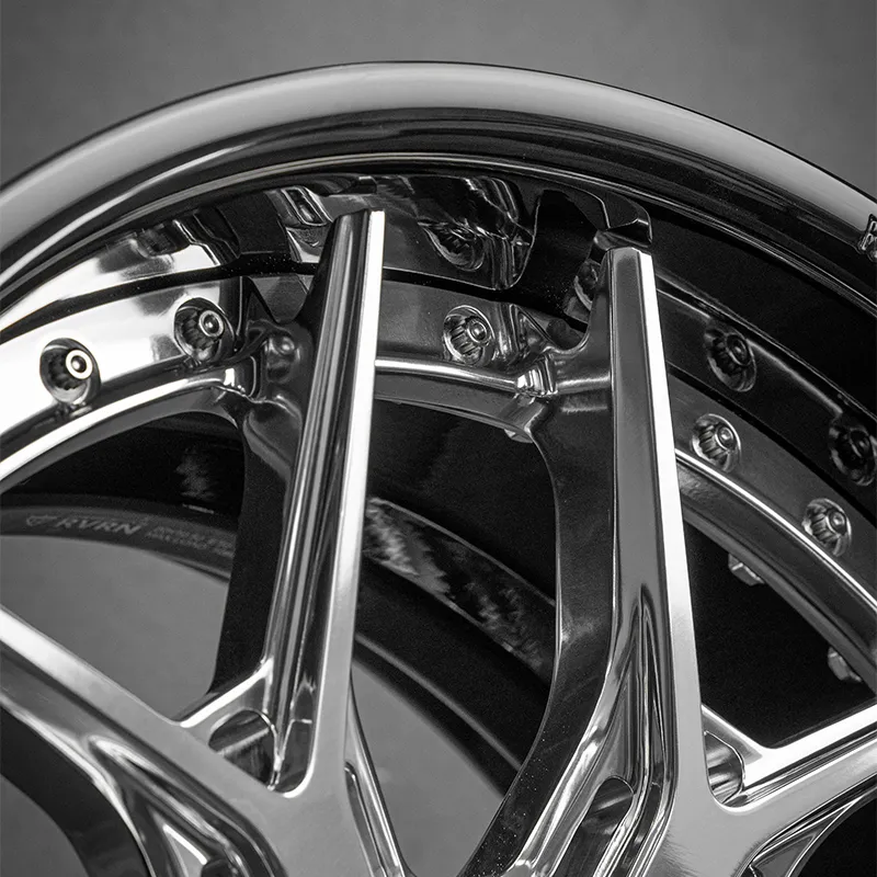 Forged wheel two-piece structure 18 inches, 19 inches, 20 inches, 21 inches, 22 inches, 23 inches, glossy black or other customized color rims