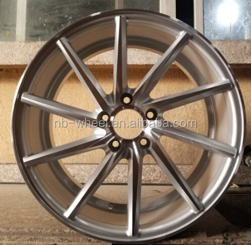 China Factory Hot Selling 15 16 17 18 19 20 Inch 5-Hole Alloy Replica Wheels 5X100 120 114.3 Silver Black Alloy Passenger Wheels