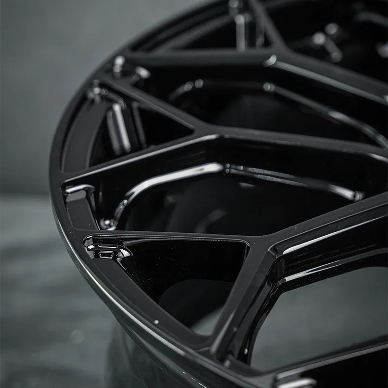 All-gloss black one-piece forged custom aluminum alloy wheels 17-inch, 18-inch, 19-inch, 20-inch, 21-inch 5x100, 5x114.3, 5x120