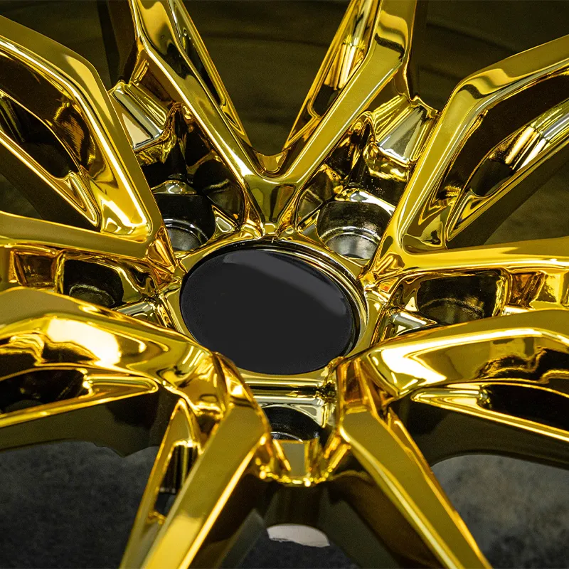 Custom Concave Aluminum Alloy Forged 17, 18, 19, 20-inch Deep Concave 5x112, 5x127, 5x114.3 Gold Rims Suitable for BMW M2, M3, M4, A4 B8, A6 C7