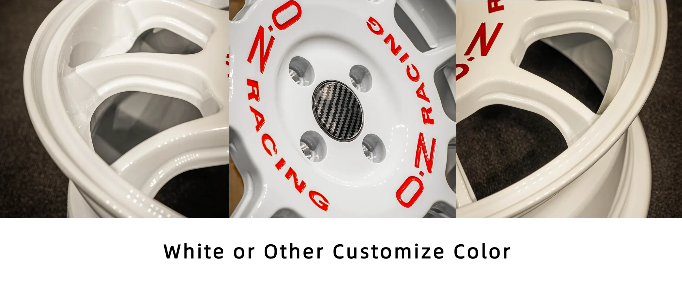 White one-piece forged custom aluminum alloy wheels 17-inch, 18-inch, 19-inch, 20-inch, 4x100, 5x110, 5x114.3, 5x120