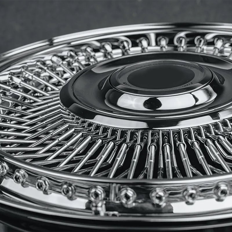 OEM Factory Spoke-Type Two-Piece 20 21 22 24 26 28 Inch Steel Wire Wheel Forged Alloy Chrome-Plated Spoke Passenger Car Wheel Spoke Steel Wire Wheel