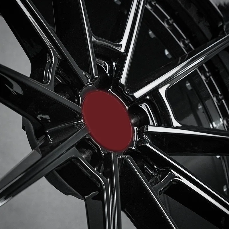 Glossy Black Two-Piece Forged Custom Aluminum Alloy Wheels 21-inch 23-inch 5x100 5x105 5x110 5x114.3 5x120