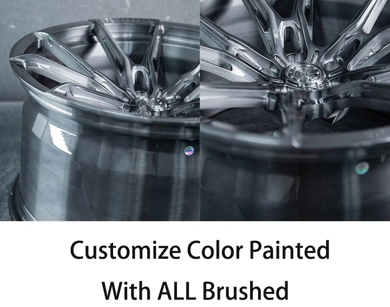 Forged Wheels 6061 T6 Monoblock 17-inch 18-inch 19-inch 20-inch 21-inch 5x114.3 Wheel Rims Custom Color Coating Full Brushing
