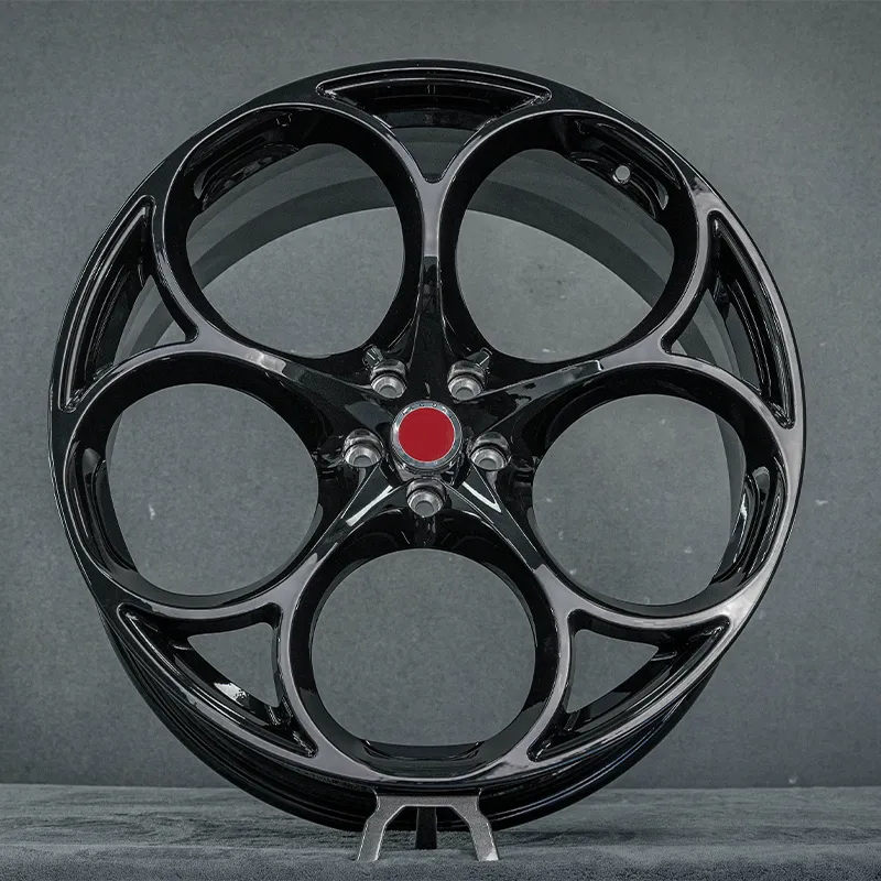 Brand new, durable and customizable fully bright black 17-inch, 18-inch, 19-inch and 20-inch forged aluminum alloy car wheels with sizes of 5x100, 4x114.3 and 5x114.3