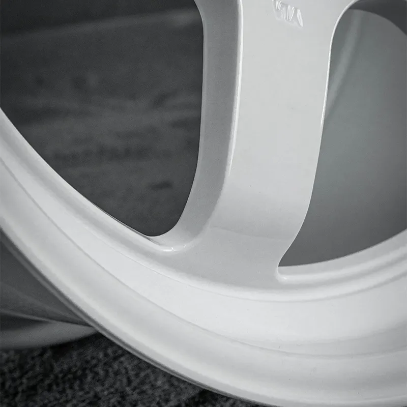 White one-piece forged custom aluminum alloy wheels TE37 style 17-inch 18-inch 19-inch 20-inch 5x100 5x114.3 5x120