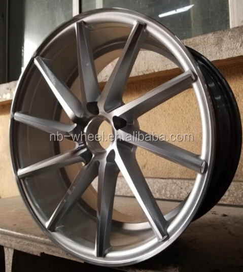 China Factory Hot Selling 15 16 17 18 19 20 Inch 5-Hole Alloy Replica Wheels 5X100 120 114.3 Silver Black Alloy Passenger Wheels