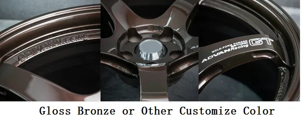 Hot-selling Forged Monoblock Structure TE37 Style Gloss Bronze or Other Custom Colors 17-inch 18-inch 19-inch 20-inch Racing Wheel Rims
