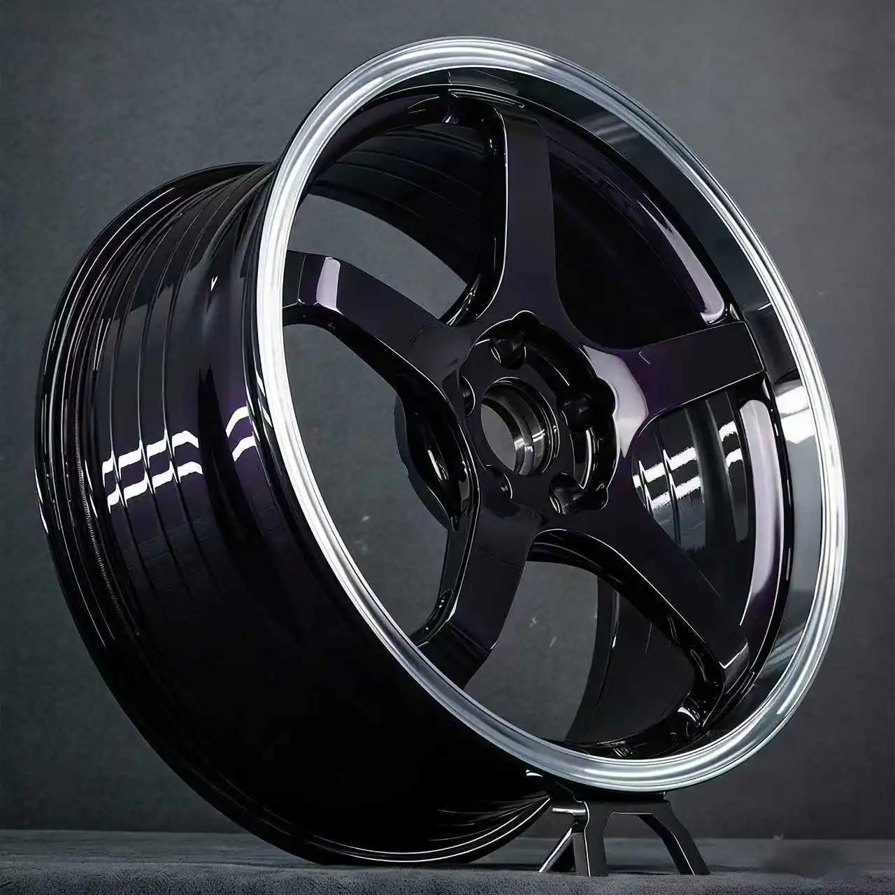 Glossy Purple One-piece Forged Custom Aluminum Alloy Wheels 17-inch 18-inch 19-inch 20-inch 5x100 5x105 5x110 5x114.3 5x120