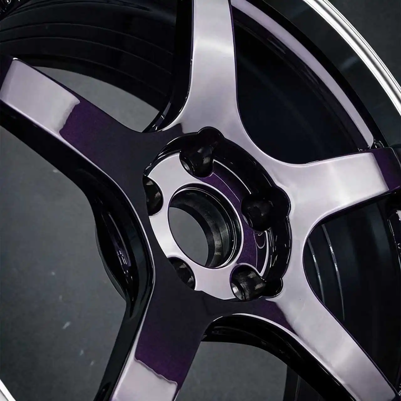 Glossy Purple One-piece Forged Custom Aluminum Alloy Wheels 17-inch 18-inch 19-inch 20-inch 5x100 5x105 5x110 5x114.3 5x120