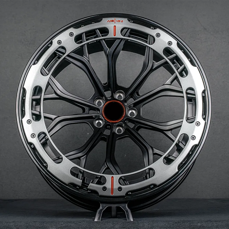 Forged three-piece aluminum alloy wheels, 18-21 inches, 5x112 5x114.3 spokes, aftermarket manufacturing