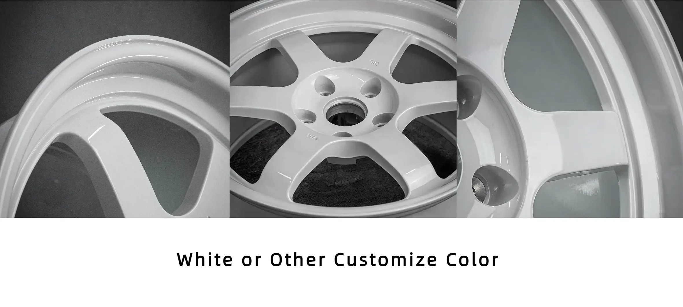 White one-piece forged custom aluminum alloy wheels TE37 style 17-inch 18-inch 19-inch 20-inch 5x100 5x114.3 5x120