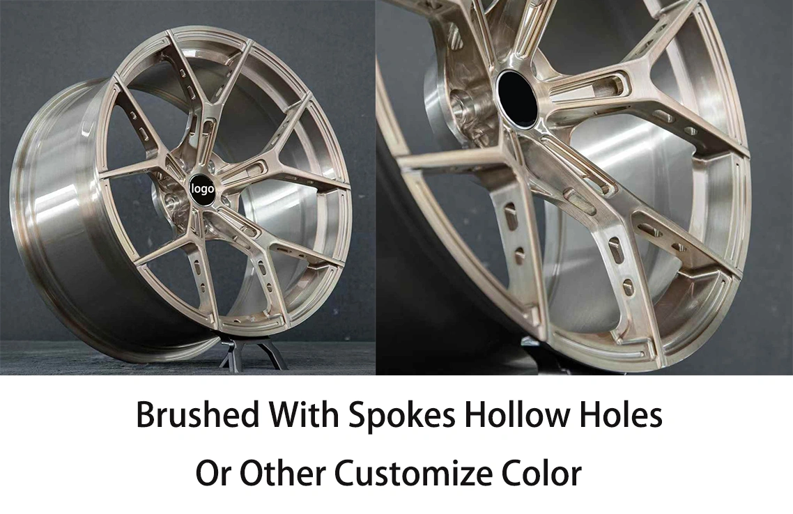 Forged wheels, spoke brushing, with hollow holes, one-piece, 17 inches, 20 inches, Y-spokes, 5x112, 5x120, 5x114.3 wheels, 19-inch rims, 18 inches