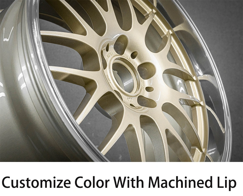 Forged wheels 17-inch 18-inch 19-inch 20-inch custom rims 5x110 5x112 5x114.3 5x120 passenger car alloy wheels with machined lips