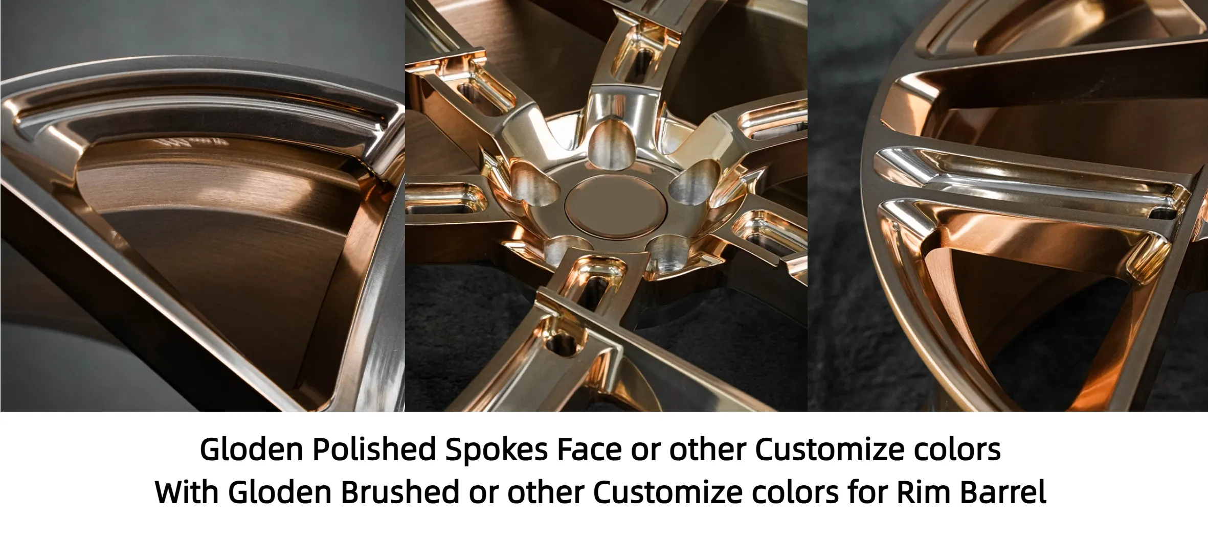 Forged wheel integrated structure 18-inch 19-inch 20-inch 21-inch 22-inch 23-inch gold polished spoke surface