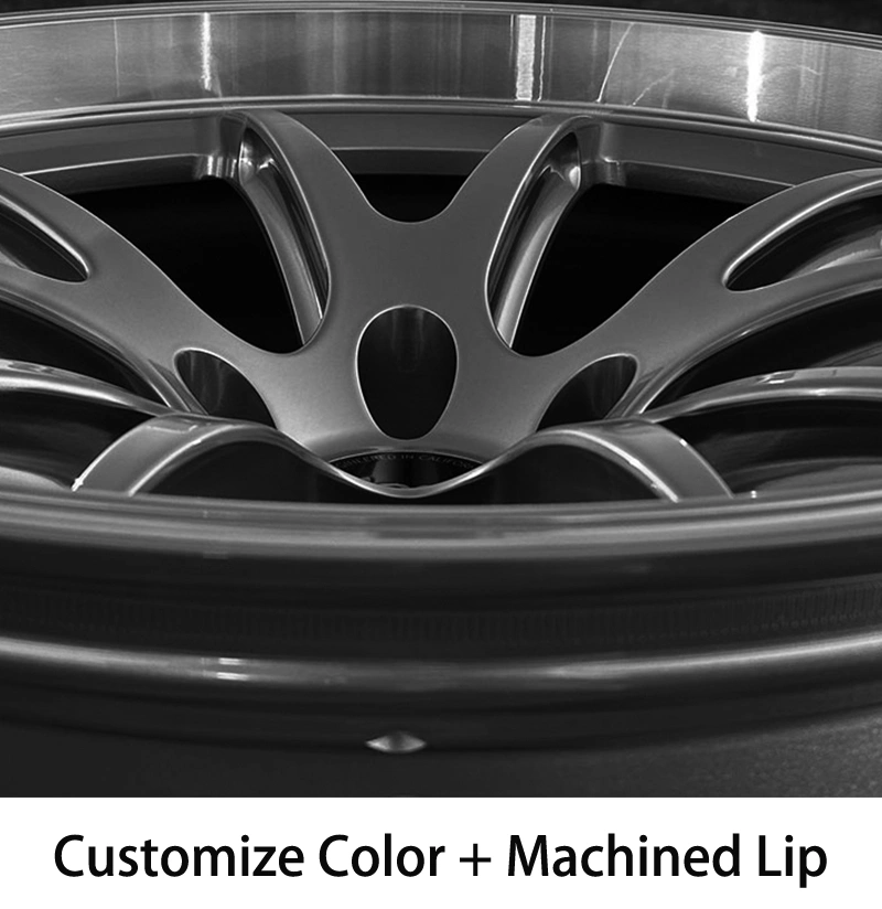 Custom Machined Lip Forged Single-Piece Aluminum Alloy Wheels 17-20 Inches Deep Concave Brushed Surface Treatment Original Equipment Manufacturer Brand New