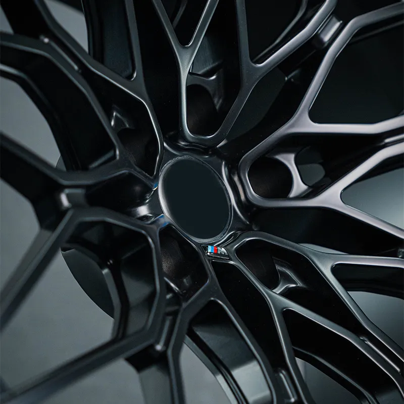 Popular Style Forged Aluminum Alloy Car Wheels 17-21 Inches Full Matte Black or Other Custom Colors