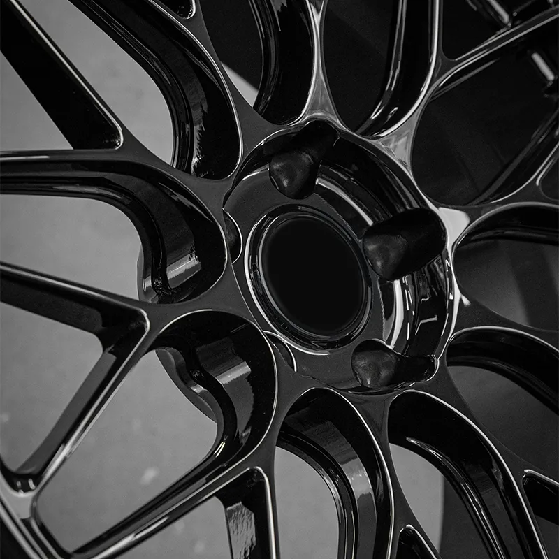 Hot-selling High-quality Forged Wheels Modification 17-23 Inches Aluminum Alloy Glossy Black Suitable for Full Car Modification
