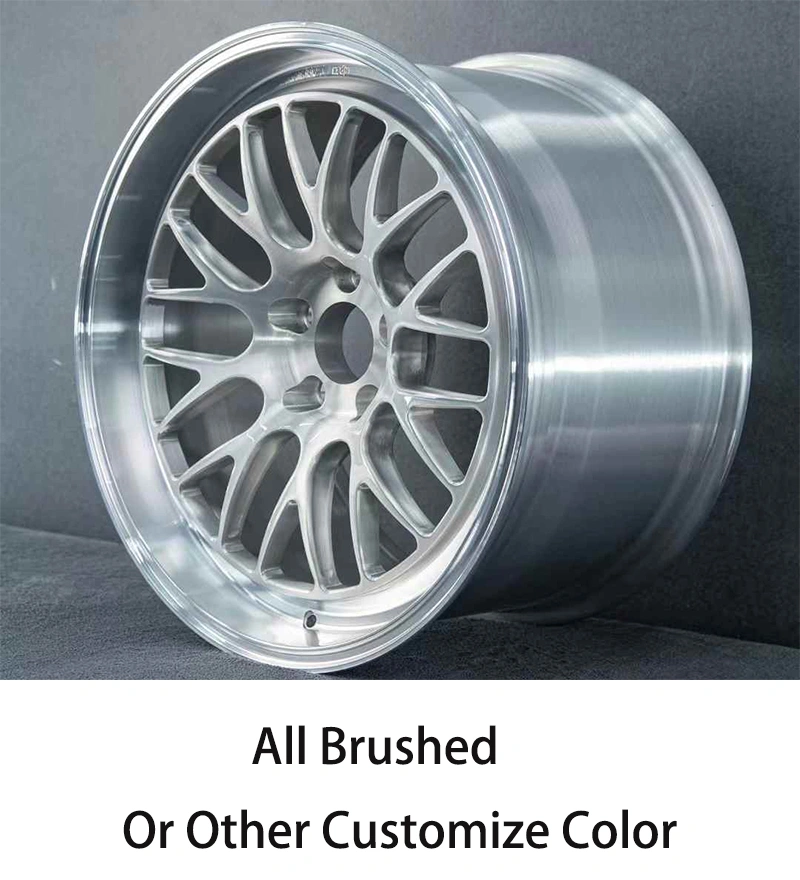 Forged wheels 6061 T6 monoblock 17-inch 18-inch 19-inch 20-inch 21-inch custom rims passenger car alloy wheels with brushed finish