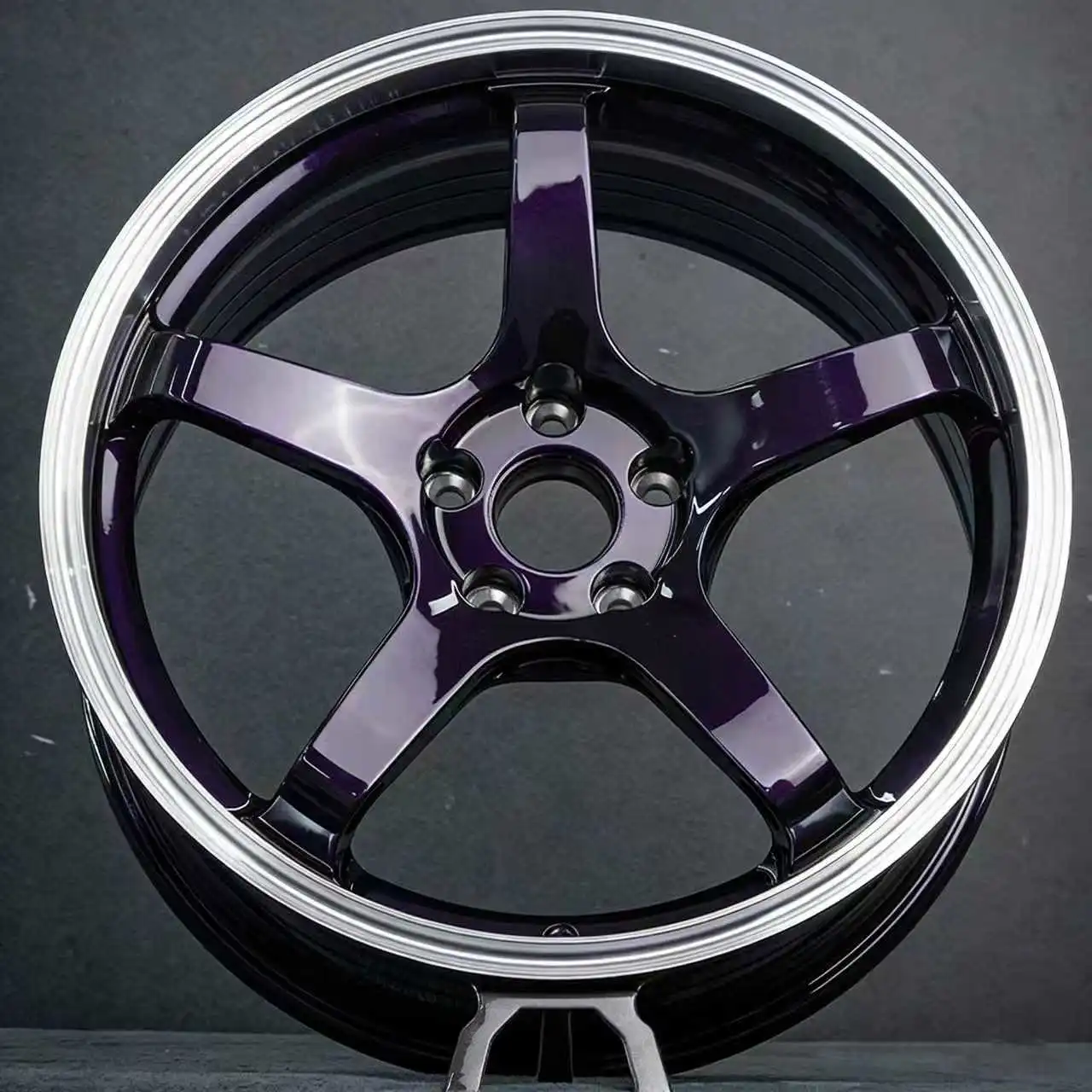 Glossy Purple One-piece Forged Custom Aluminum Alloy Wheels 17-inch 18-inch 19-inch 20-inch 5x100 5x105 5x110 5x114.3 5x120