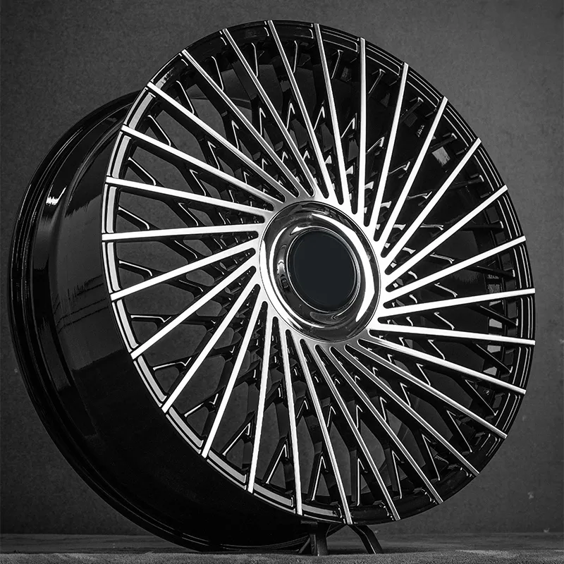 Full Gloss Black or Other Custom Color Forged Custom Alloy Wheels 19-inch 20-inch 21-inch 22-inch 23-inch 5x100 5x110 5x114.3 5x120