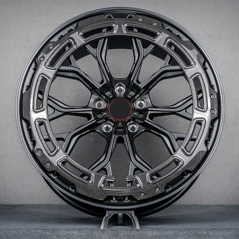 Forged wheel integrated structure, genuine carbon fiber aesthetic component, ET30MM, 19 inches