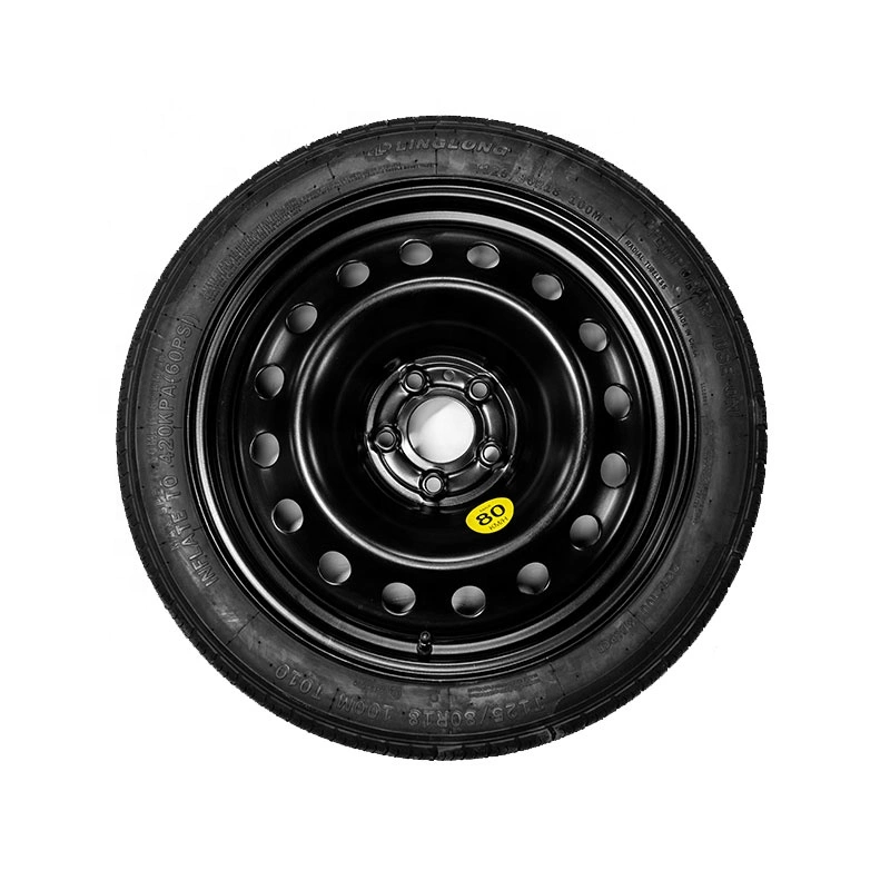 Customized spare wheel and tire kit steel wheels for various car series