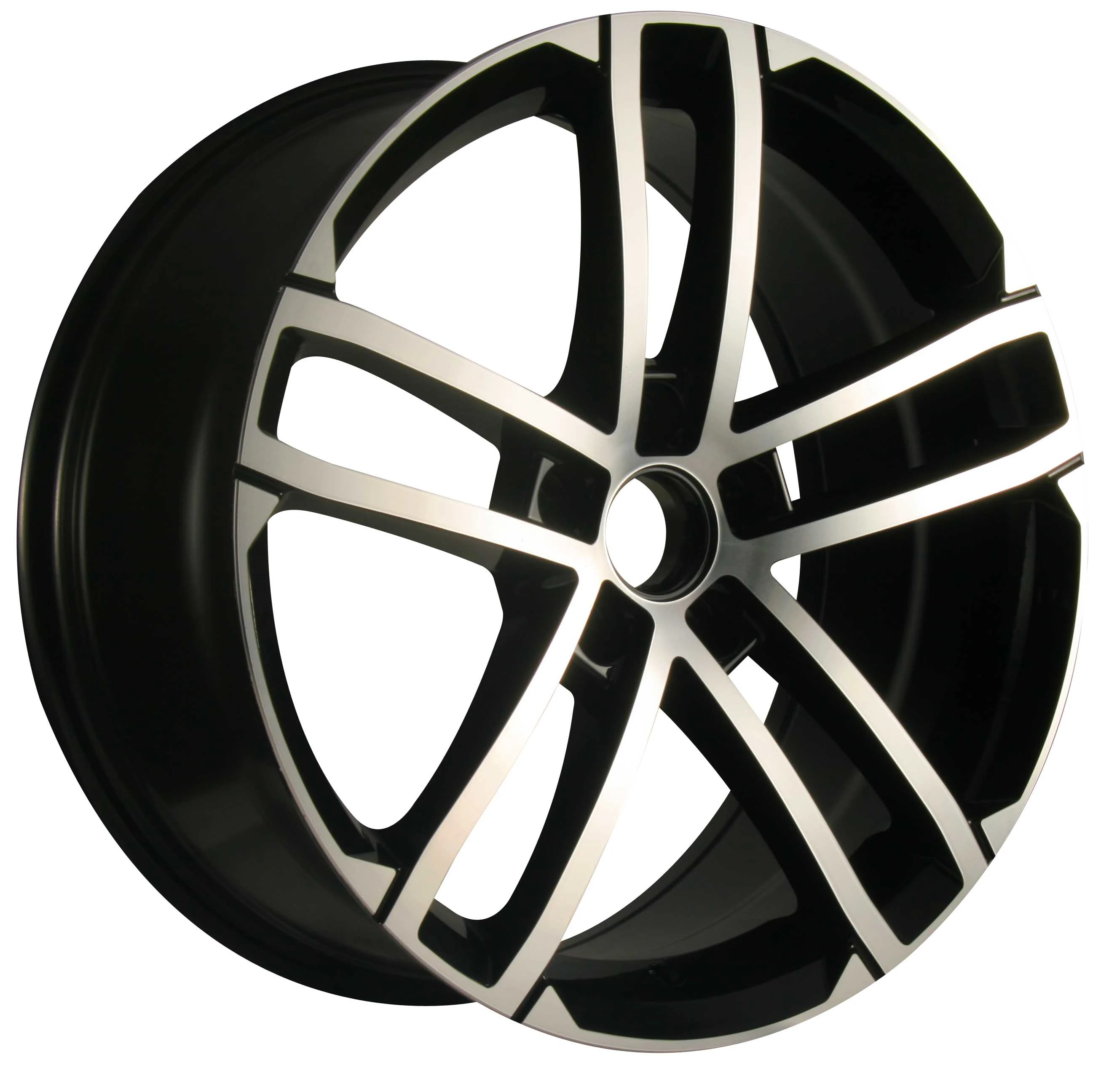 Wheelman New 19-inch Staggered Alloy Wheels 5*112 PCD CB 57.1 Golf 6 Convertible Concave Design Original Equipment Manufacturer Black Finish 3 Years